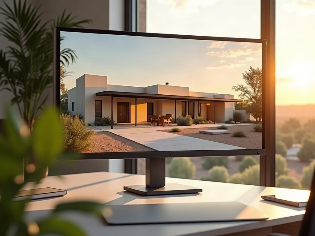 A professional drafter reviewing permit-ready CAD drawings on screen — the kind of work that answers does Arizona require a licensed architect for residential plans